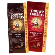 Douwe Egberts aroma rood bonen, intens bonen of espresso bonen*